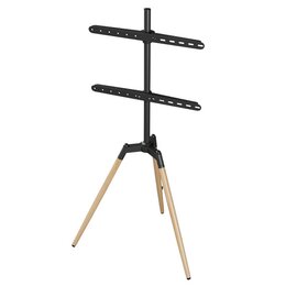 Stojak podłogowy GEMBIRD TVS-65S-01 do TV 32-65 cali Czarny/Drewno