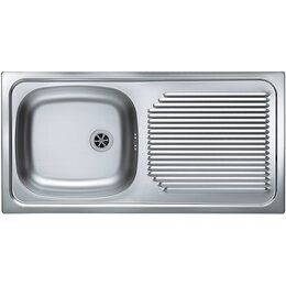 Zlewozmywak jednokomorowy z ociekaczem ALVEUS Basic 60 1008843K Satynowy 43.5x86