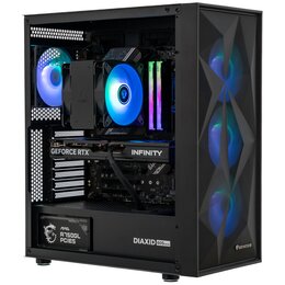 Komputer MAD DOG DIAXID605-I16DR32 i5-14400F 32GB RAM 1TB SSD GeForce RTX5070 DLSS 4 Wi-Fi