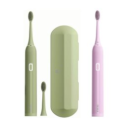 Szczoteczka soniczna TESLA TSL-PC-TSD200G Deluxe Zielony + Szczoteczka soniczna TESLA TSL-PC-TSD200P Deluxe Różowa