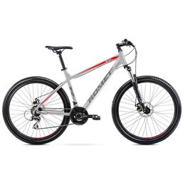 Rower górski MTB ROMET Rambler R7.1 U21 27.5 cala Srebrno-czerwono-grafitowy