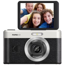 Aparat KODAK Pixpro C1 Czarny 13Mpix, 4x zoom, 1/3" BSI CMOS