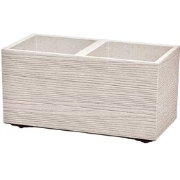Donica PROSPERPLAST Madera Case ECO Wood DMA800W-S449W Biały