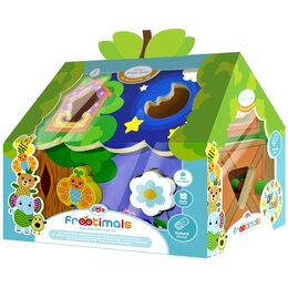 Zabawka edukacyjna KIDS EUROSWAN Frootimals Domek Sorter Kształtów FT00032