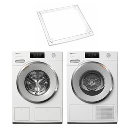 Pralka MIELE WWV980 WPS 9kg 1600 obr A TwinDos + Suszarka MIELE TWV 780 WP + Łącznik MIELE WTV 502