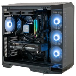 Komputer MAD DOG Powered by MSI PANO100-A03DR32 R7-7800X3D 32GB RAM 1TB SSD GeForce RTX5070Ti DLSS 4 Wi-Fi