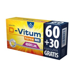 Witamina D OLEOFARM D-Vitum Forte Max 4000 j.m. (90 kapsułek)