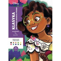 Kolorowanka Disney Zagadkowe rysunki Arcydzieła Disneya i Pixara (miękka okładka)