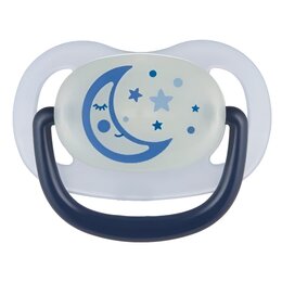 Smoczek CANPOL BABIES Night Dreams 6-18 m Niebieski