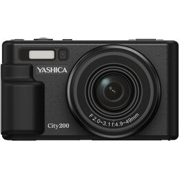 Aparat YASHICA City 200 Czarny 72Mpix, 10-krotny zoom optyczny, 4-krotny zoom cyfrowy, 5K 30fps