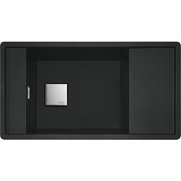 Zlewozmywak jednokomorowy z ociekaczem FRANKE Fresno FSG 611-88 114.0633.153 Czarny mat 49.5x87.7