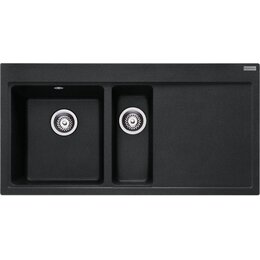 Zlewozmywak półtorakomorowy z ociekaczem FRANKE Mythos MTG 611-100 114.0743.118 Onyx 51.5x100