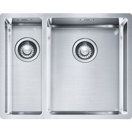 Zlewozmywak półtorakomorowy FRANKE Box BXX 260/160-34-16 127.0369.916 Stal szczotkowana 45x56