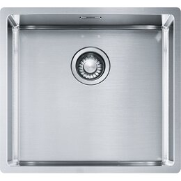 Zlewozmywak jednokomorowy FRANKE Box BXX 210/110-45 127.0453.655 Stal szczotkowana 45x49