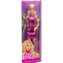 Lalka Barbie Fashionistas Metaliczna różowa sukienka HYT88