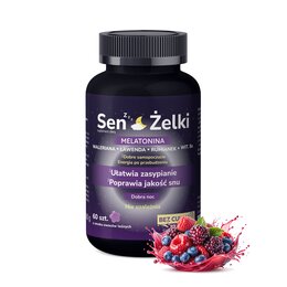 Suplement na sen DOMOWA APTECZKA Melatonina z waleriana Owoce leśne (180 g)