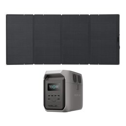 Panel fotowoltaiczny ECOFLOW 50051005 400W + Stacja zasilania ECOFLOW Delta 3 1500 Wh Bank energii