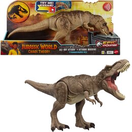 Figurka JURASSIC WORLD Chaos Theory Totalny atak T-Rex HXF53