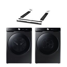 Pralka SAMSUNG AI WF20DG8650BVU4 20kg 1000 obr EcoBubble Pranie Optymalne AI + Suszarka SAMSUNG AI DV16DG8600BVU4 z pompą ciepła + Łącznik SAMSUNG SKK-ATV SA