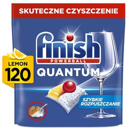 Kapsułki do zmywarki FINISH Powerball Quantum All in 1 Lemon - 120 szt.
