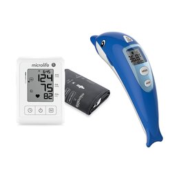 Ciśnieniomierz MICROLIFE BP B1 Classic Biały + Termometr MICROLIFE NC400