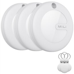 Lokalizator MILI MiTag Biały (3 szt.) + Etui Biały (3 szt.)