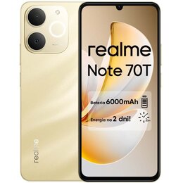 Smartfon REALME Note 70T 4/128GB 6.74” 90 Hz Złoty