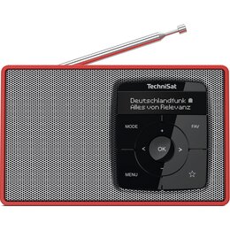 Radio TECHNISAT Digitradio 2 Cyfrowe Czerwono-srebrny