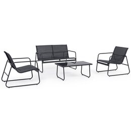 Zestaw mebli ogrodowych BLACK FOREST L-0358 Czarny