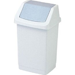 Kosz na śmieci uchylny CURVER 175919 Click-It obrotowa pokrywa, plastik 50 L Szary
