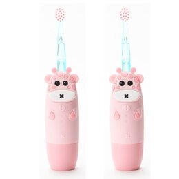 Szczoteczka soniczna INNOGIO Gio Giraffe Różowy (2 sztuki)