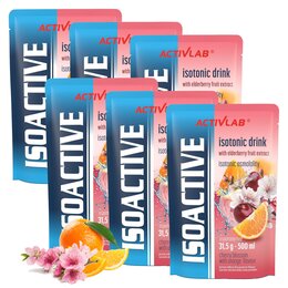 Izotonik ACTIVLAB Isoactive Kwiat wiśni z pomarańczą 6 x 31,5 g