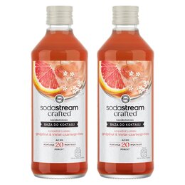 Syrop do saturatorów SODASTREAM Crafted Grejpfrut i Kwiat czarnego bzu 2 x 330 ml