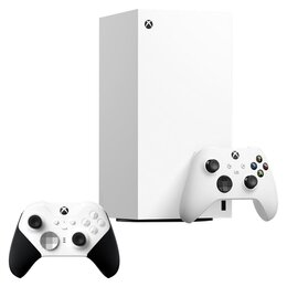 Konsola MICROSOFT XBOX Series X bez napędu Biały + Kontroler MICROSOFT bezprzewodowy Xbox Elite Series 2 - Core Biały