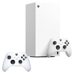 Konsola MICROSOFT XBOX Series X bez napędu Biały + Kontroler MICROSOFT bezprzewodowy Xbox Robot White