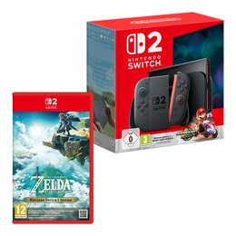 Konsola NINTENDO Switch 2 Czarny + Mario Kart World Gra NINTENDO SWITCH 2 + The Legend Of Zelda: Tears Of The Kingdom Gra NINTENDO SWITCH 2