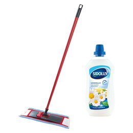 Mop płaski VILEDA Active Max + Płyn do mycia podłóg SIDOLUX Mydło Marsylskie 1000 ml