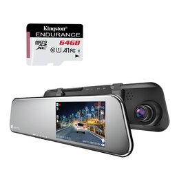 Wideorejestrator NAVITEL MR155 NV + Karta pamięci KINGSTON Endurance microSDXC 64GB