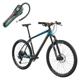 Rower górski MTB TORPADO Nearco N M19 27.5 cala męski Czarno-niebieski + Pompka rowerowa BOSCH EasyPump 0603947000