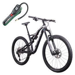 Rower górski MTB WHISTLE Navajo M17 29 cali męski Czarno-biały + Pompka rowerowa BOSCH EasyPump 0603947000