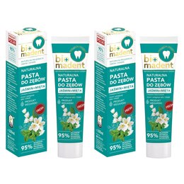 Pasta do zębów BIO MADENT Jaśmin + Mięta 100 ml 2 szt.