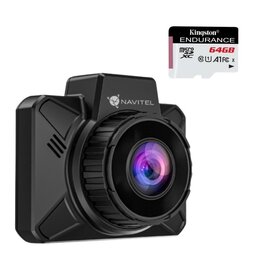 Wideorejestrator NAVITEL AR202 NV + Karta pamięci KINGSTON Endurance microSDXC 64GB