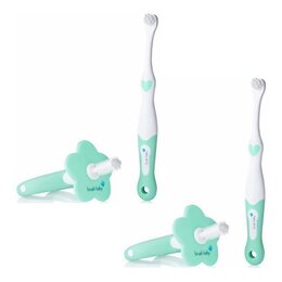 Gryzak BRUSH-BABY (2 sztuki) + Szczoteczka (2 sztuki)