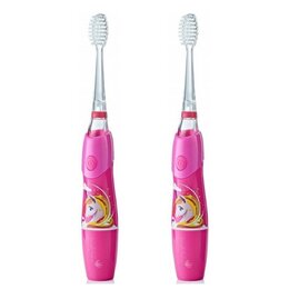 Szczoteczka soniczna BRUSH-BABY KidzSonic Jednorożec (2 sztuki)