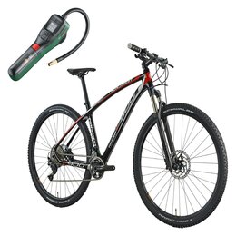 Rower górski MTB FONDRIEST F900 M16 29 cali męski Czarny + Pompka rowerowa BOSCH EasyPump 0603947000