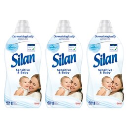 Płyn do płukania SILAN Sensitive and Baby 3 x 1100 ml