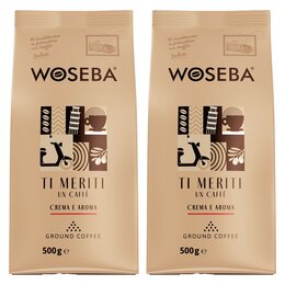 Kawa mielona WOSEBA Ti Meriti Un Caffe Crema e Aroma 2 x 0.5 kg