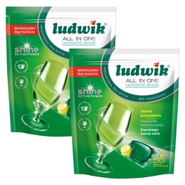 Kapsułki do zmywarek LUDWIK All In One Ultimate Shine - 100 szt.