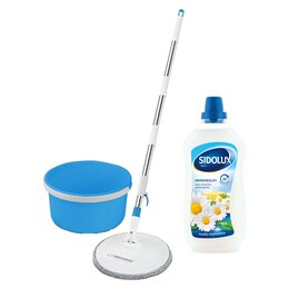 Mop obrotowy ESPERANZA Perfect Clean EHS007 + Płyn do mycia podłóg SIDOLUX Mydło Marsylskie 1000 ml
