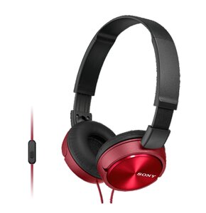 Słuchawki nauszne SONY MDRZX310APR z mikrofonem Czerwony